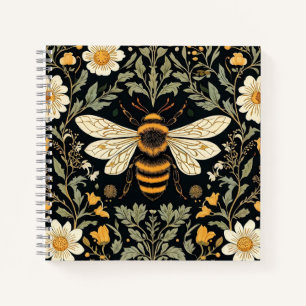Vintage Bee Garden Notebook