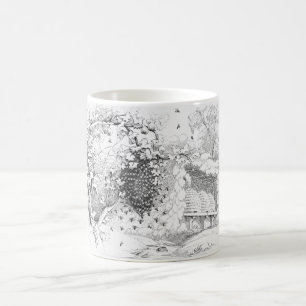 Vintage Bee Hives Coffee Mug