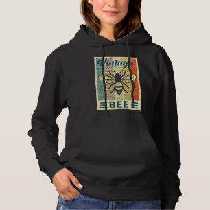 Vintage Bee Honey Beekeeper Beekeeping Hoodie