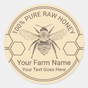 Honey Jar Stickers & Labels | Zazzle UK