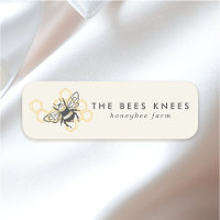 Vintage Bee Logo Rustic Honeybee Beekeeper