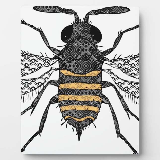 vintage bee plaque (Front)