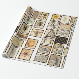 Vintage Bee Wrapping Paper