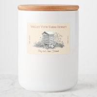 Vintage Beehive and Bees Illustrated Goldenrod