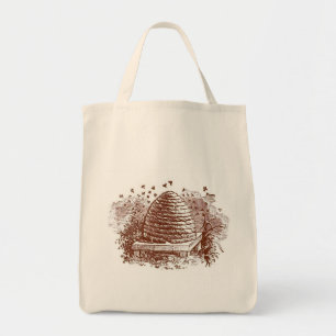 Vintage Beehive Beekeeping Tote Bag