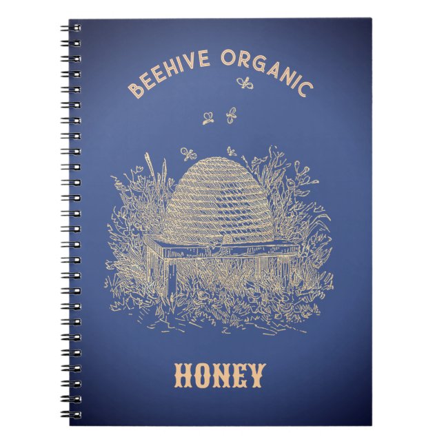 Vintage Beehive  Notebook (Front)