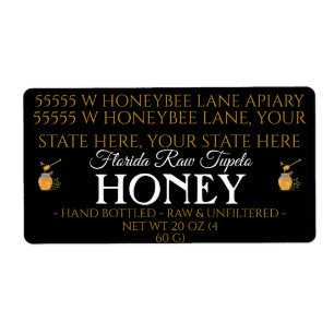Vintage Beekeeper Honey Bee Hand Bottled