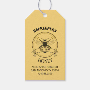 Vintage Beekeeper Honey Business Gift Tags