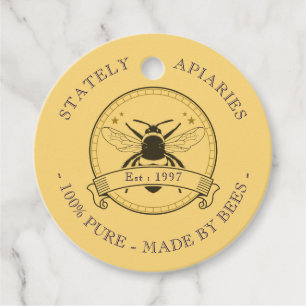 Vintage Beekeeper Honey Classic Favour Tags