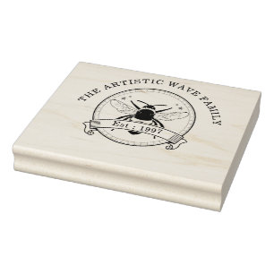 Vintage Beekeeper Honey Classic Rubber Stamp