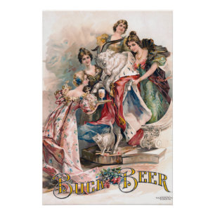 Vintage Beer Advertisement  Poster