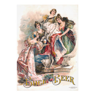 Vintage Beer Advertisement Poster