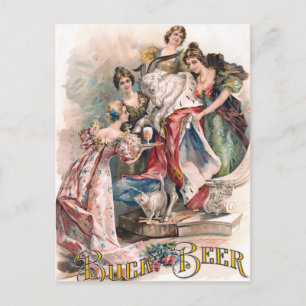 Vintage Beer Advertisement  Poster  Postcard