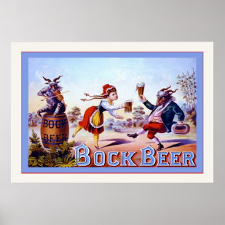 Vintage Beer Advertising Poster