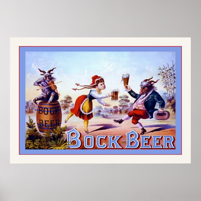 Vintage Beer Advertising Poster (Front)