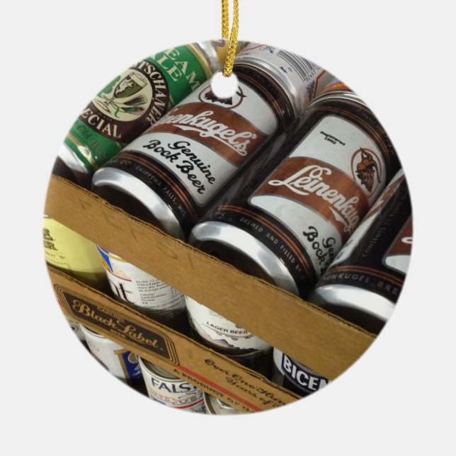 Vintage Beer Can Ornament (Front)