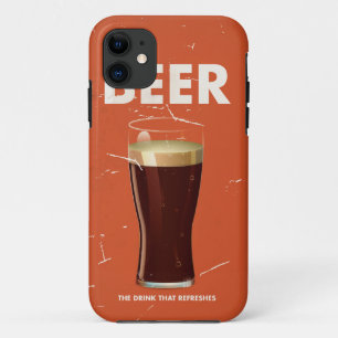 Vintage Beer Commercial poster. iPhone 11 Case