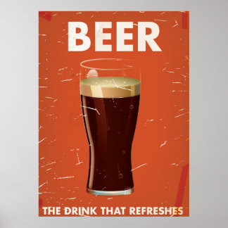 Vintage Beer Commercial poster. Poster