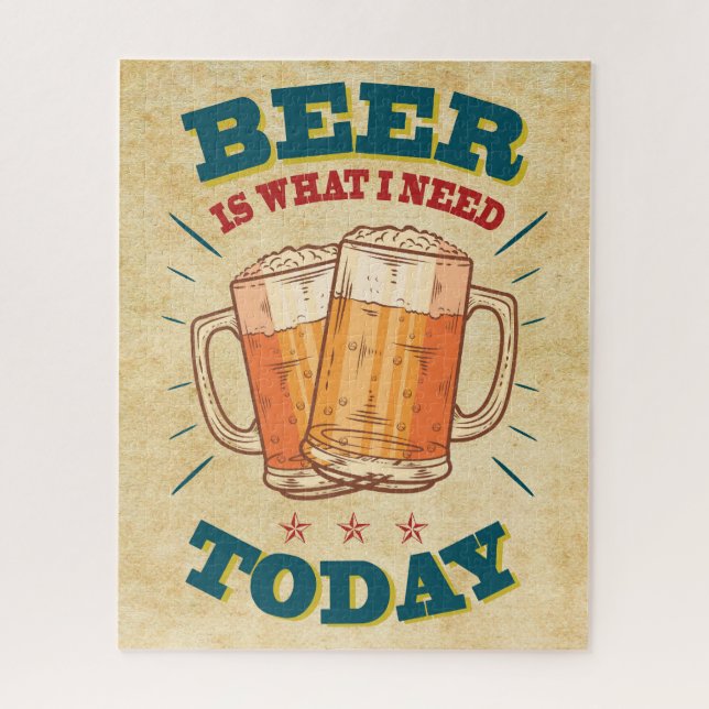 Vintage Beer Jigsaw Puzzle (Vertical)
