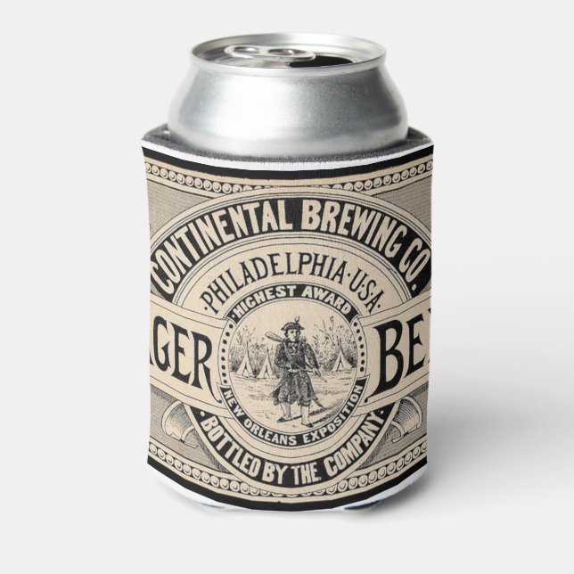 Vintage Beer Label Can Cooler (Can Back)