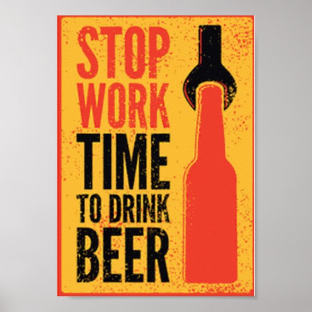 Vintage beer poster (Front)