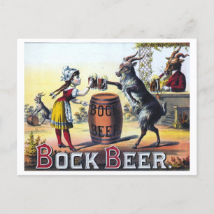Vintage Beer Poster Postcard