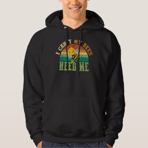 Vintage Bees Saying Cute Beekeeper Beekeeping Ho Hoodie