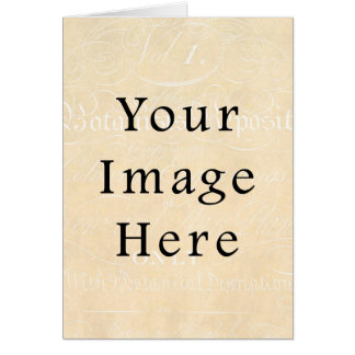 Vintage Beige Cream Script Text Parchment Paper