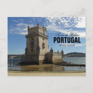 Vintage Belem Tower Silhouette 3 | Torre Belem Postcard