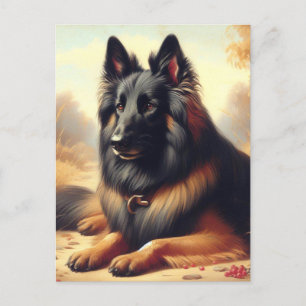 Vintage Belgian Tervuren Painting Postcard