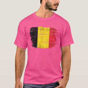 Vintage Belgium Flag For Belgian T-Shirt