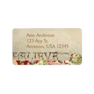 Vintage "Believe" Address Labels