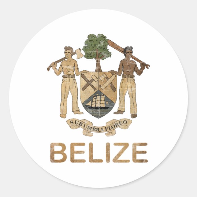 Vintage Belise Classic Round Sticker (Front)