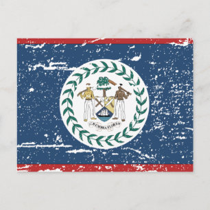 Vintage Belise Flag Postcard