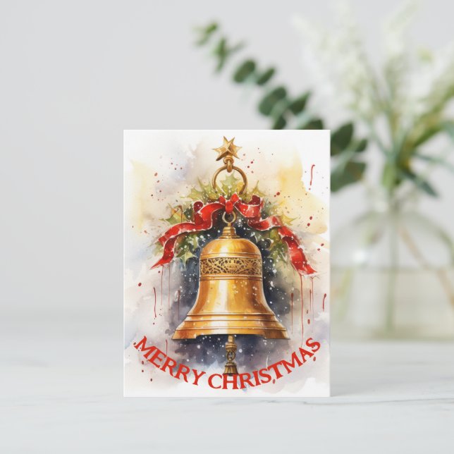 Vintage Bell - Christmas Card (Standing Front)