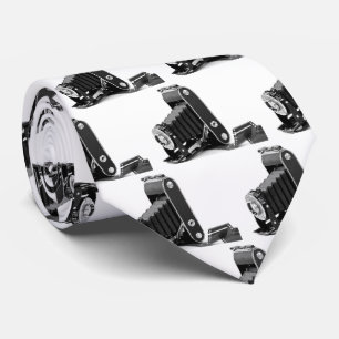 vintage bellows camera with film tie