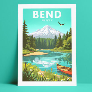 Vintage Bend Oregon Postcard