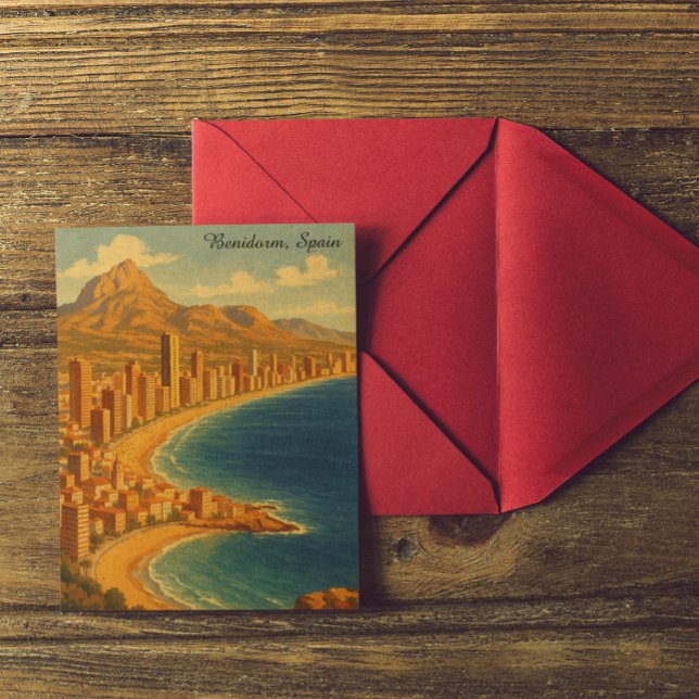 Vintage Benidorm Costa Blanca Spain Travel Postcard (Vintage Benidorm Costa Blanca Spain Travel Postcard)