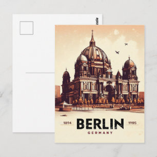 vintage berlin cathedral - Collegiate Church Postcard