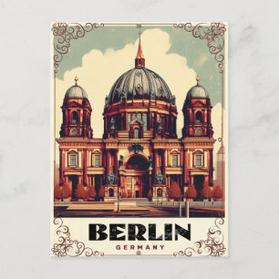 vintage berlin cathedral - Collegiate Church Postcard