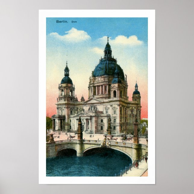 Vintage Berlin Cathedral (Dom) Poster (Front)