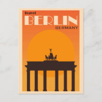 Vintage Berlin Germany Brandenburg Gate Travel