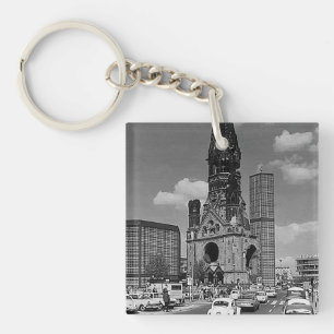Vintage Berlin Kaiser Wilhelm Memorial church Key Ring