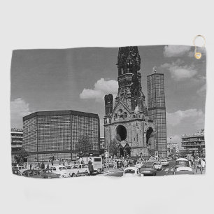 Vintage Berlin Kaiser Wilhelm Memorial church Magn Golf Towel