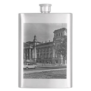 Vintage Berlin Reichstag parliament house Hip Flask