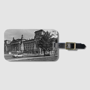 Vintage Berlin Reichstag parliament house Mouse Pa Luggage Tag