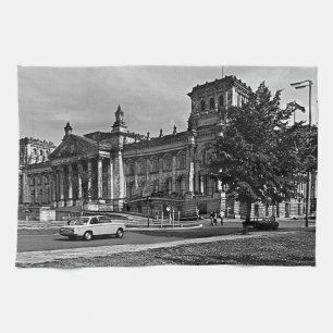 Vintage Berlin Reichstag parliament house Tea Towel