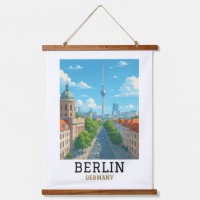 Vintage Berlin Skyline TV Tower Skyline View