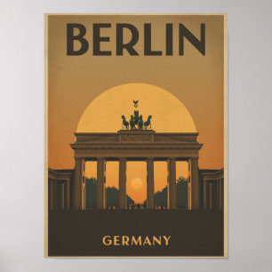 Vintage Berlin Travel Poster