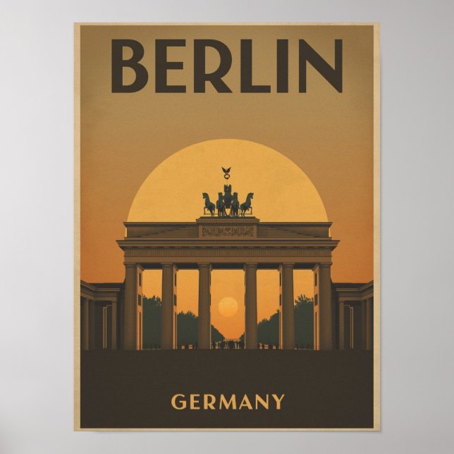Vintage Berlin Travel Poster (Front)